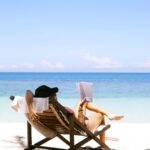 woman ready on beach chair at the beach