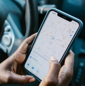 map on smart phone