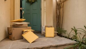 multiple packages outside front door