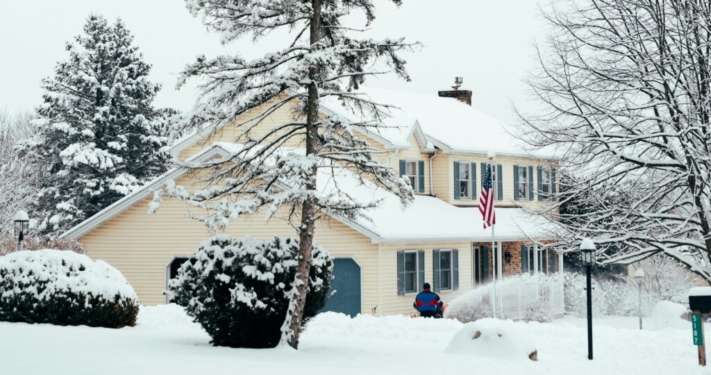 home in winter